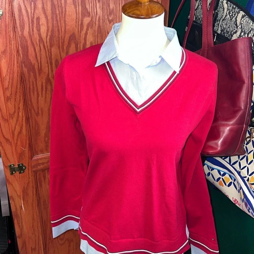 NWOT Tommy Hilfiger One Piece Sweater & Shirt Size XS #026